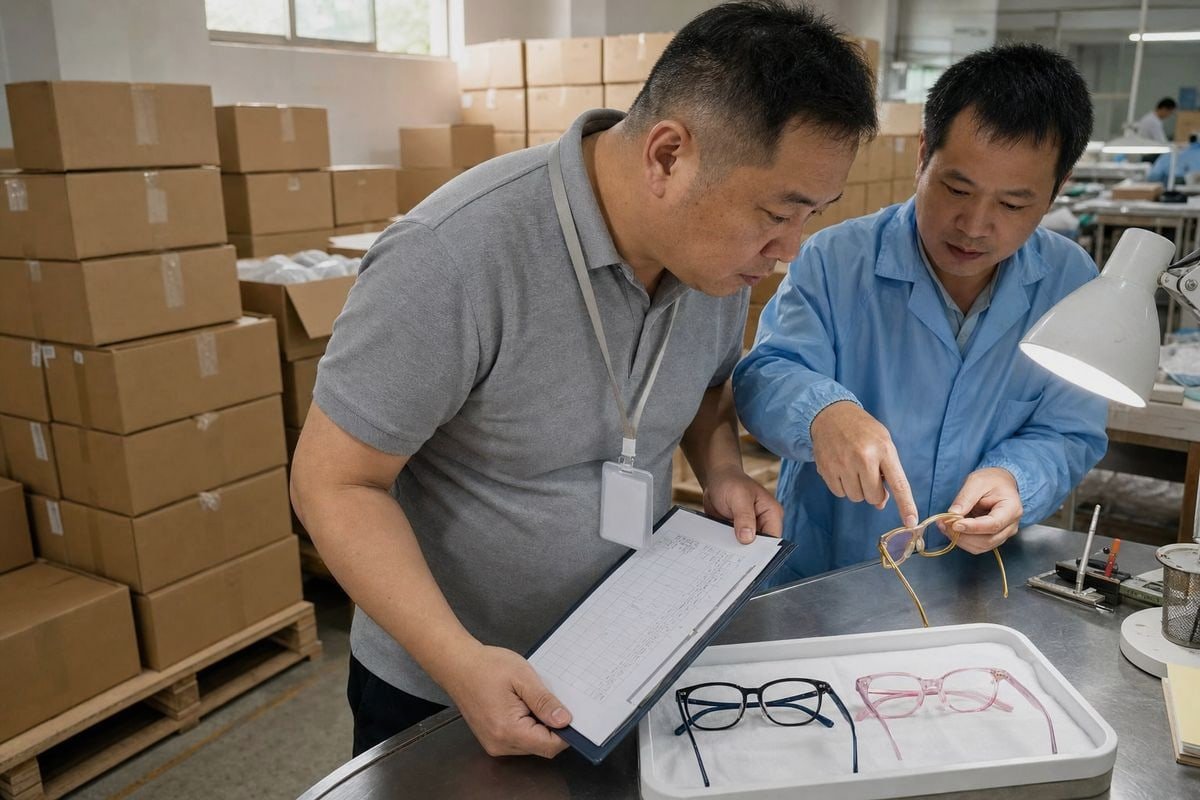 Guide to requesting and verifying pre-shipment inspection reports for kids' optical frames (ID#1)