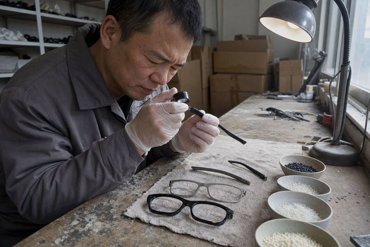 Hypoallergenic Eyewear Materials Nickel-free hypoallergenic materials like TR90 and titanium for kids glasses (ID#2)