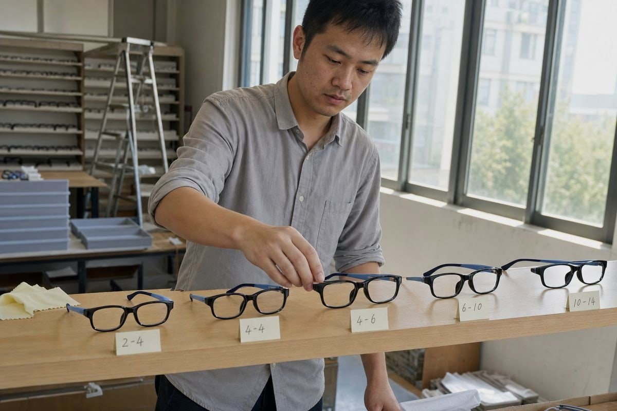 Comparison of TR90, TPEE, and acetate materials affecting frame durability (ID#4)