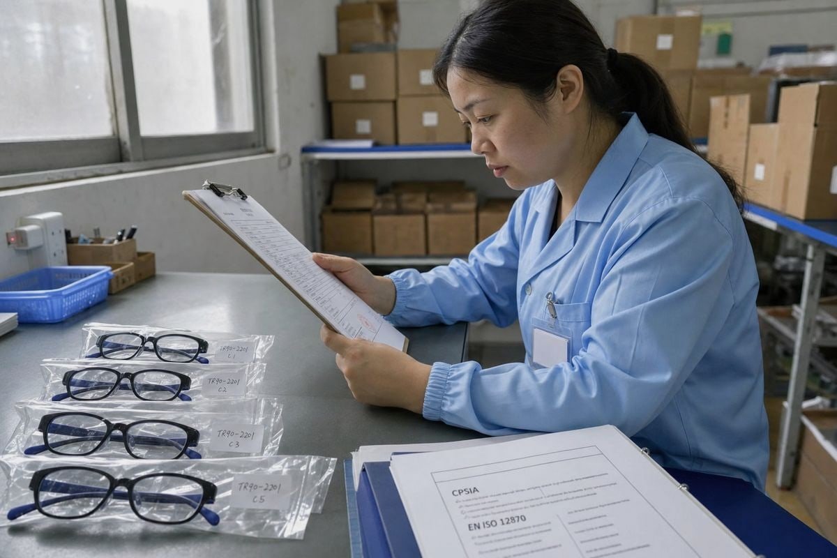 Safety Certification Documents Certificates and lab test reports proving kids optical frames meet safety standards (ID#2)