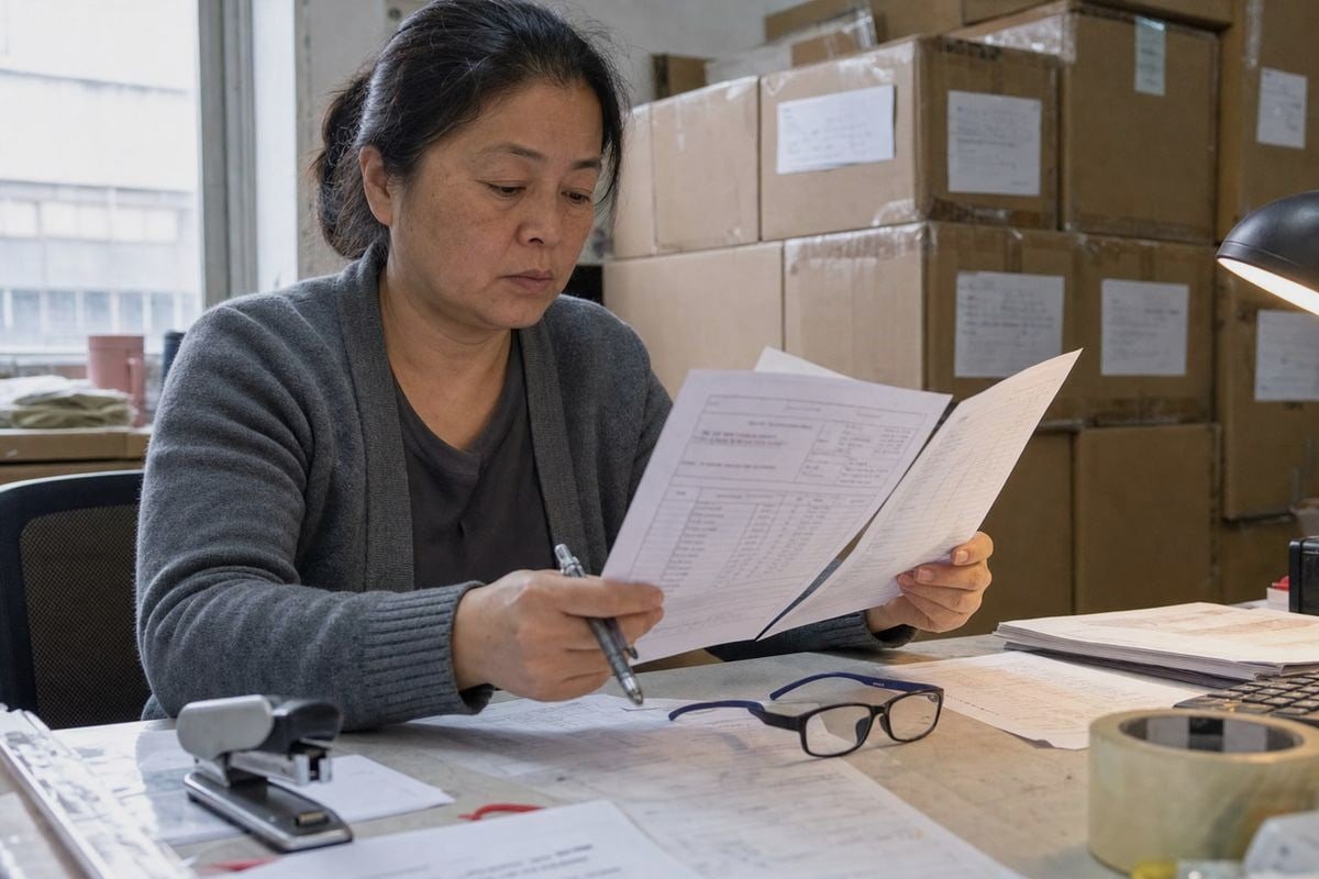 Verifying kids optical frame invoices and packing lists from China suppliers (ID#1)