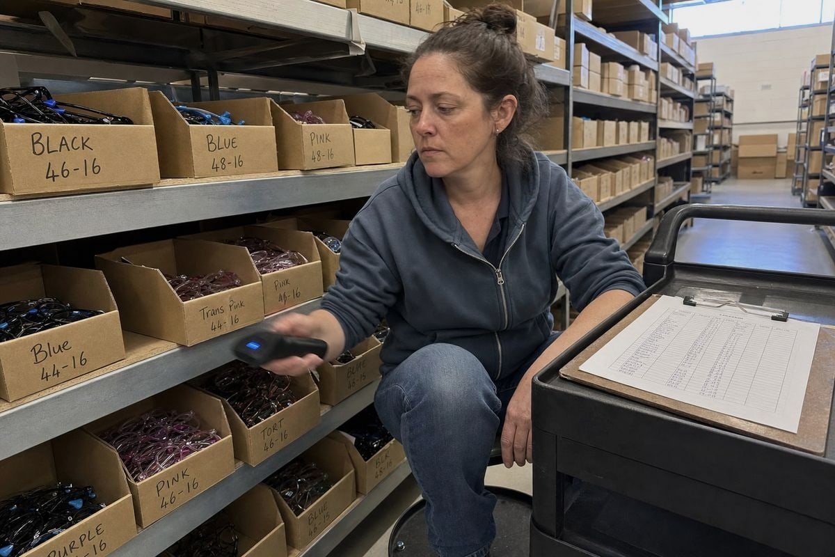 Tracking SKU-level sales data to maintain optimal kids' frame stock levels (ID#2)