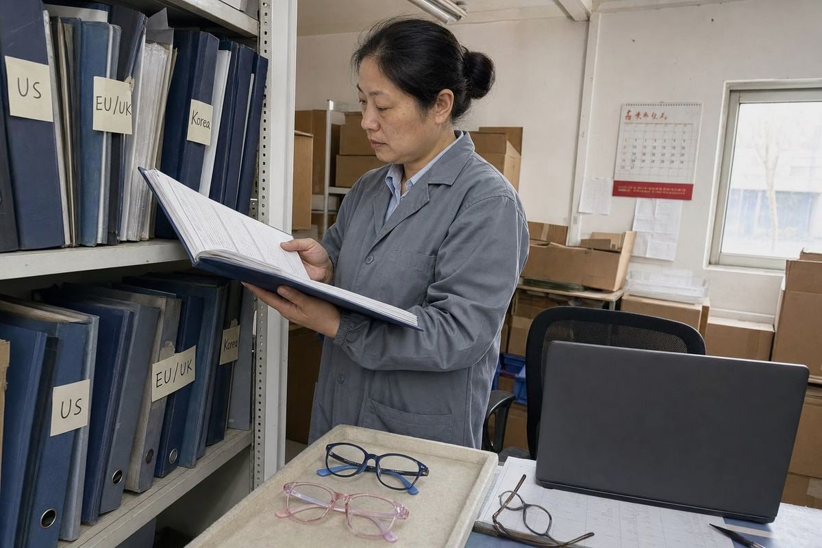 Guide to managing compliance documentation for kids optical frames across regional stores (ID#1)