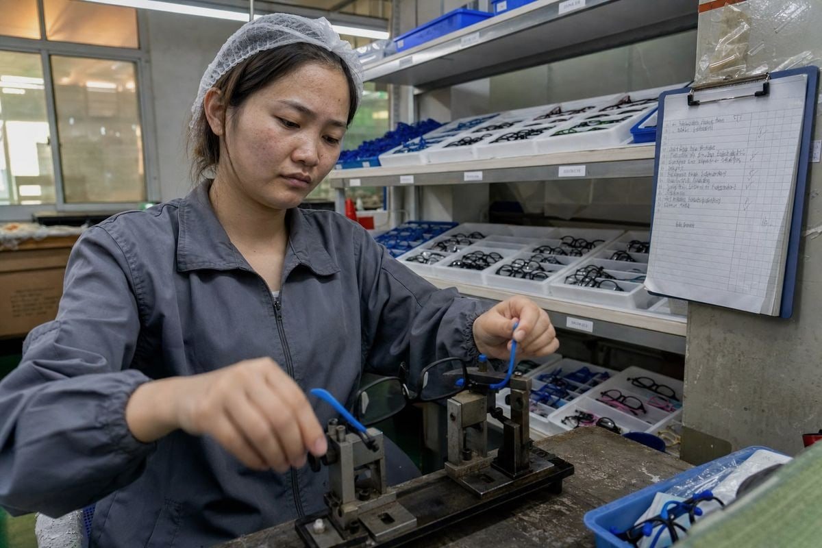 Quality and safety benchmarks including CE, ISO 12870, CPSIA compliance for children's eyewear manufacturing (ID#3)