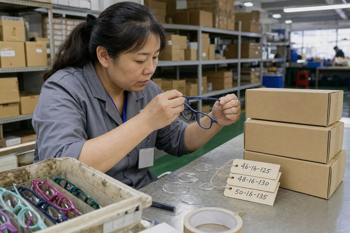 Guide on asking suppliers to properly label sizing for kids optical frames (ID#1)