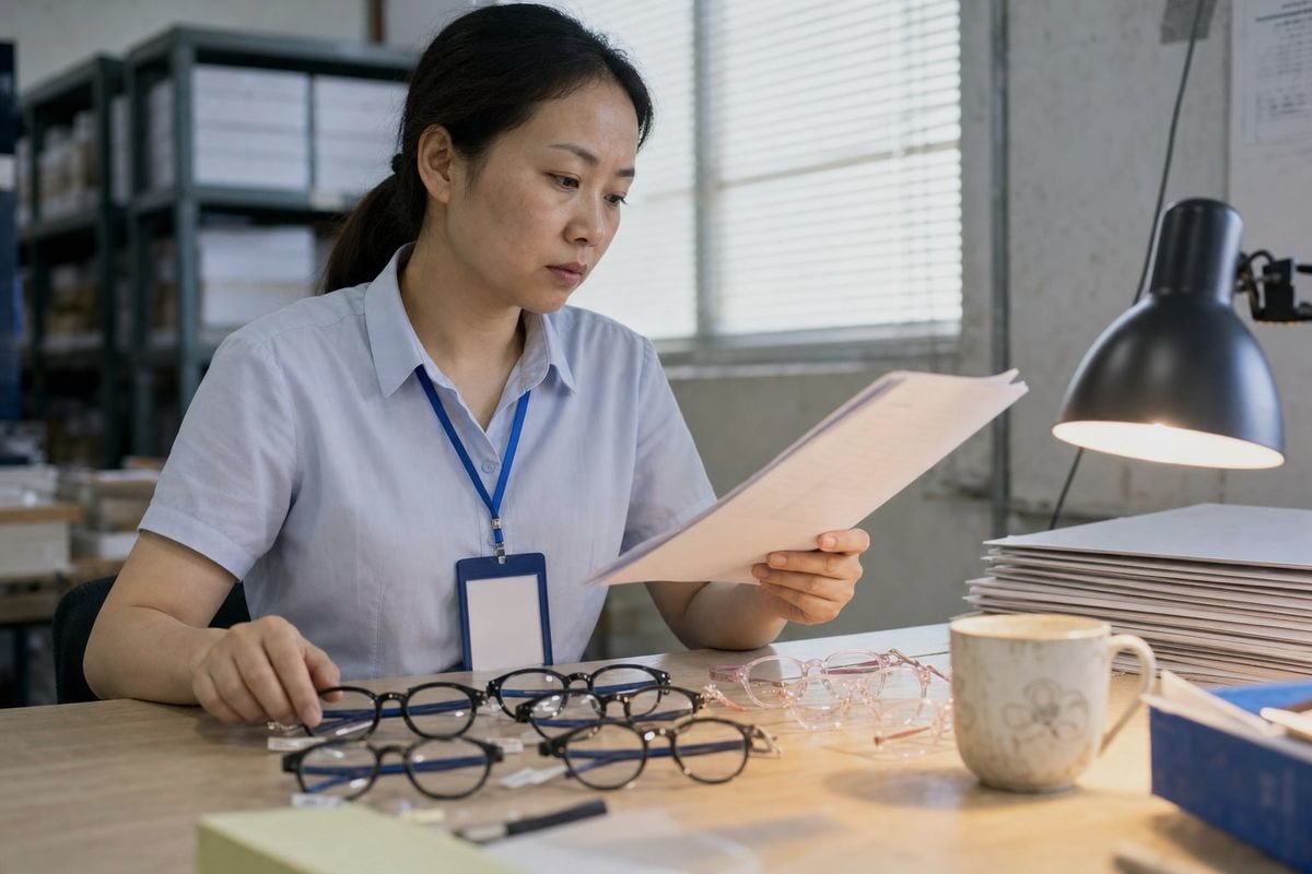 Certification checklist covering CE, FDA, and AS/NZS safety standards for kids eyewear (ID#4)