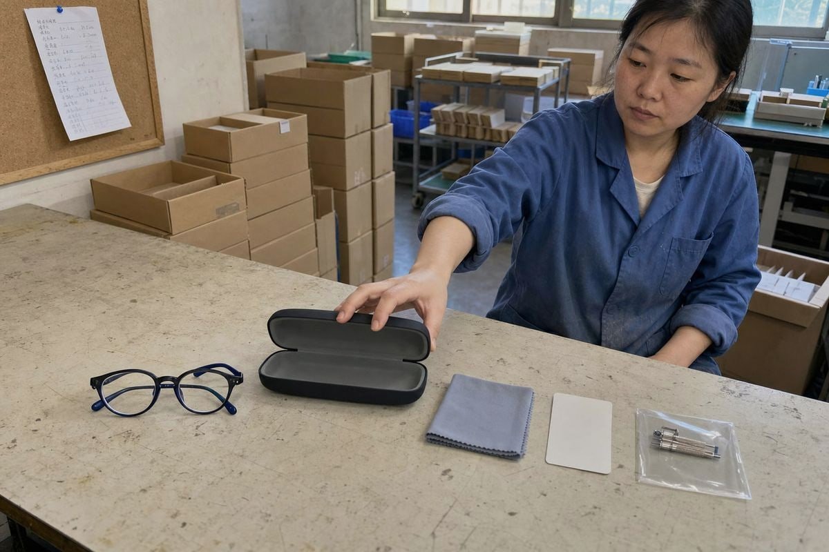 Quality control inspection process for fully assembled retail-ready optical frame sets (ID#5)