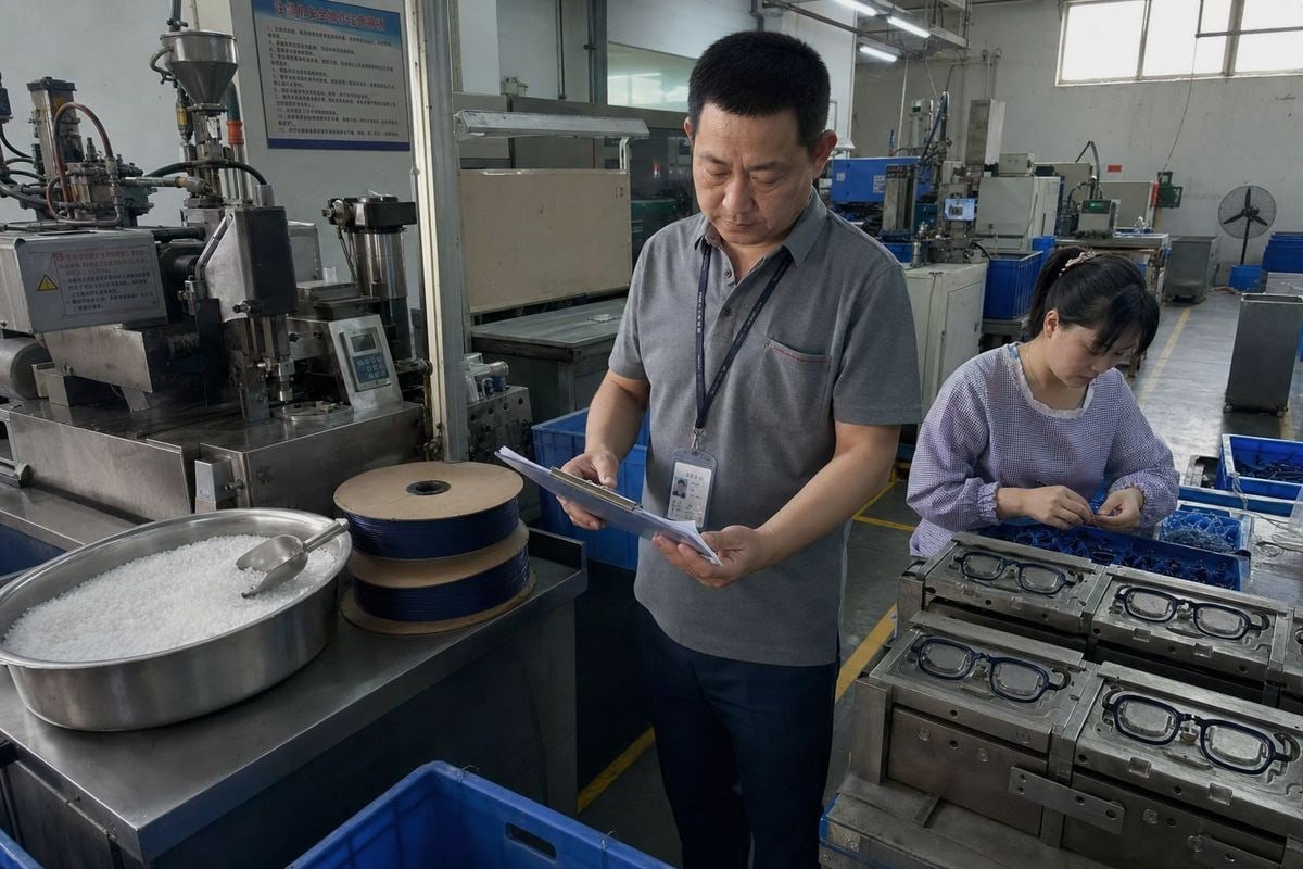 Factory Deposit Requirements Typical deposit percentages required before kids optical frame production begins (ID#2)