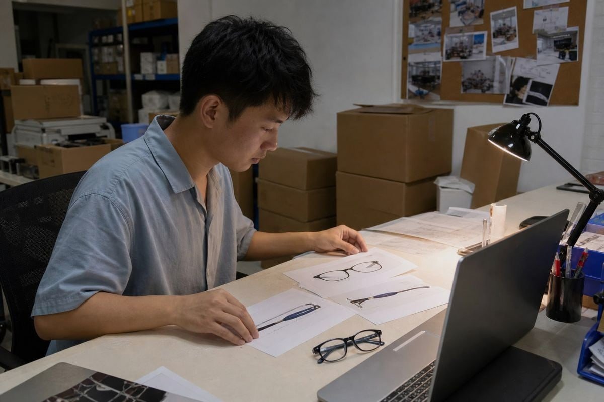 Clear Order Documentation Version-controlled documentation preventing delays and errors in optical frames production orders (ID#5)
