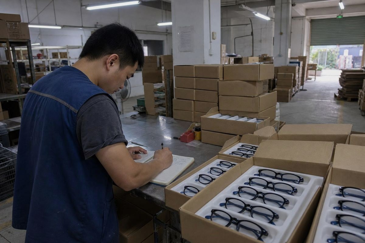 Production Quality Control Quality control checkpoints ensuring consistent compliance during kids eyewear production (ID#4)