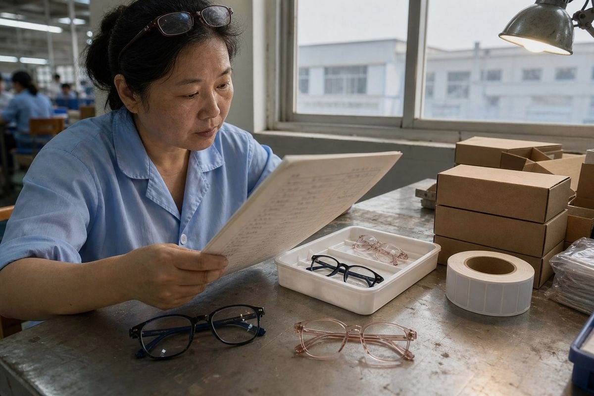 Traceability Data Requirements Five essential traceability data points for branded kids optical frames including origin and batch codes (ID#2)