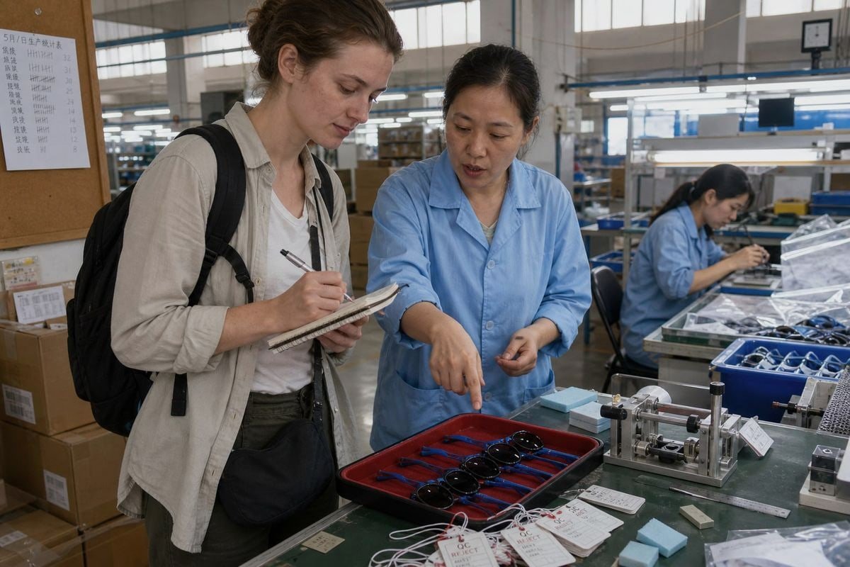 Direct Factory Quality Control Direct factory communication improving quality control for OEM ODM eyewear manufacturing (ID#4)