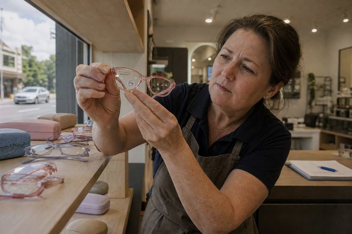 Australia labeling rules require legible manufacturer, lens category, and warning statements without CE mark (ID#3)
