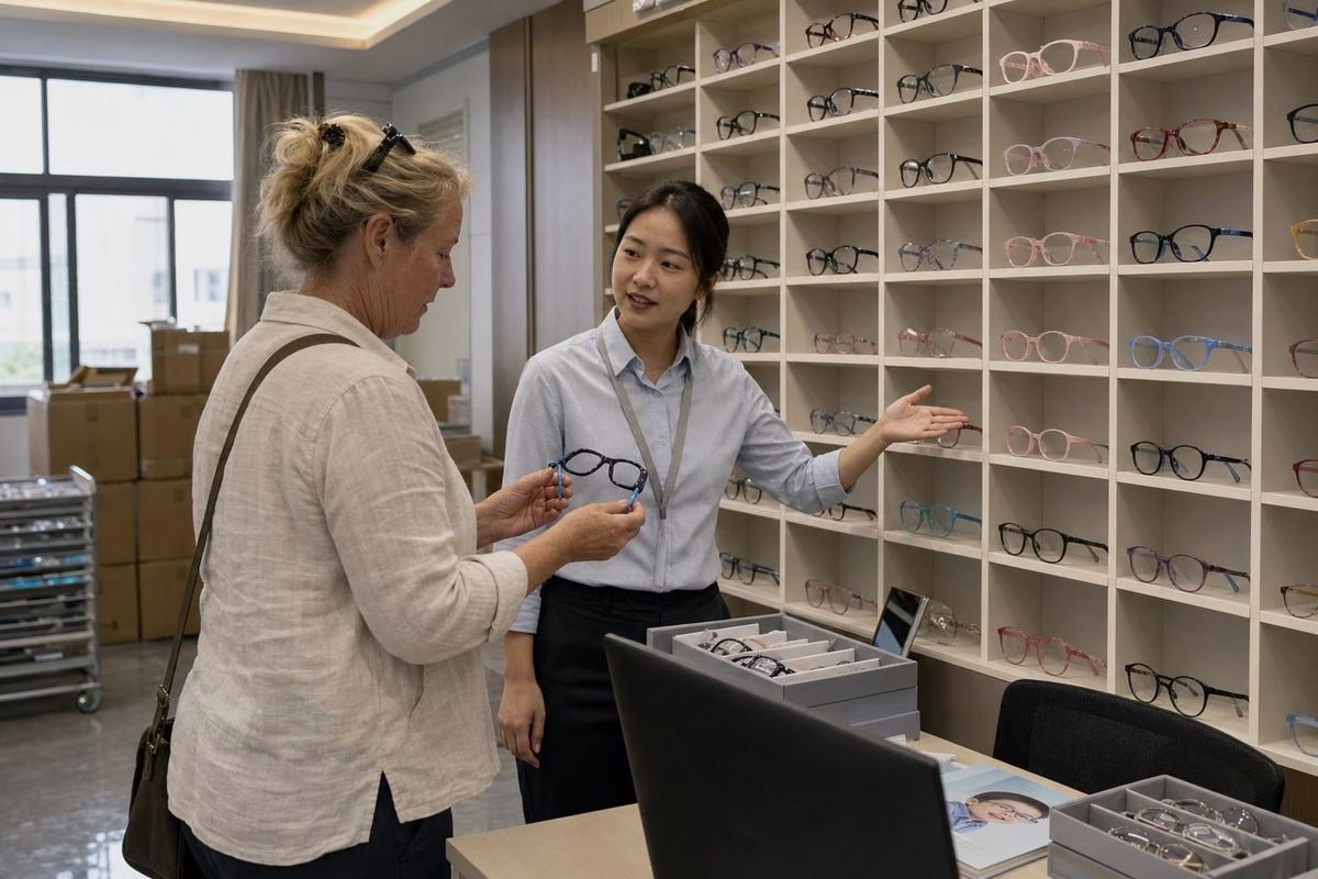 Small-batch optical frame orders maintain quality while balancing per-unit cost and risk (ID#4)