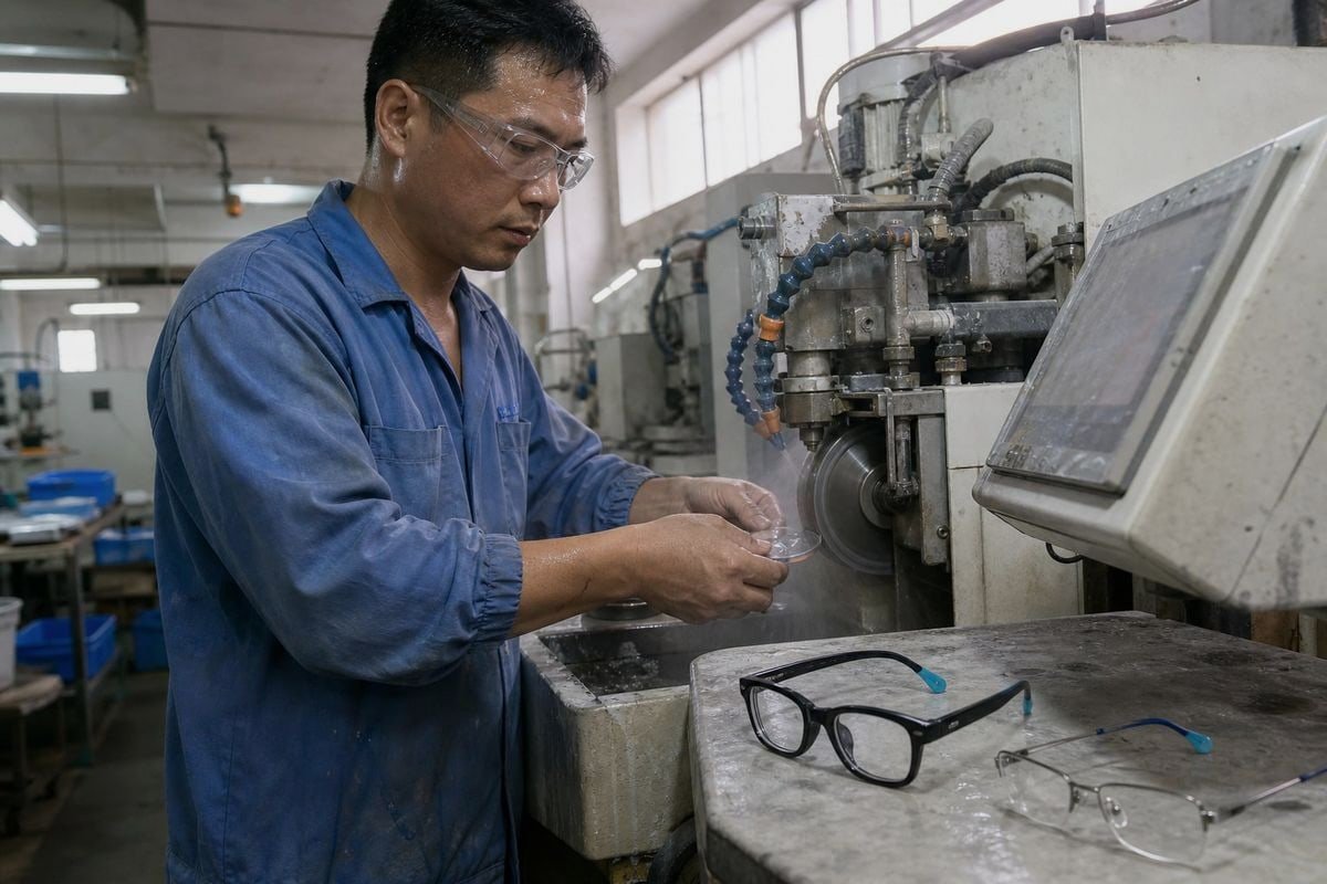 Ideal Frame Materials Full-rim acetate and TR90 frame materials that hide thick lens edges best (ID#3)