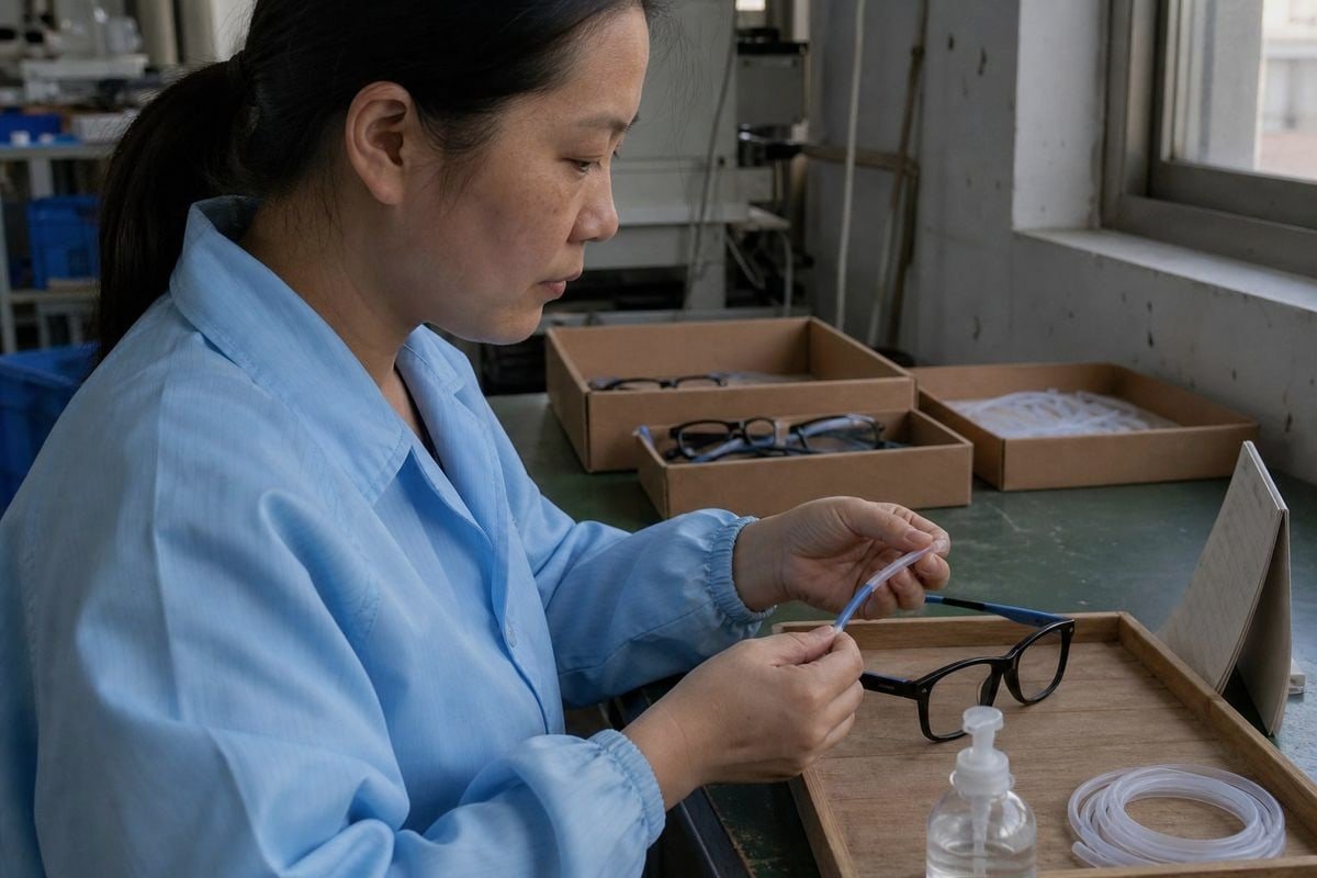 Strap Installation Steps Proper way to install a strap or retainer on children's eyewear (ID#3)