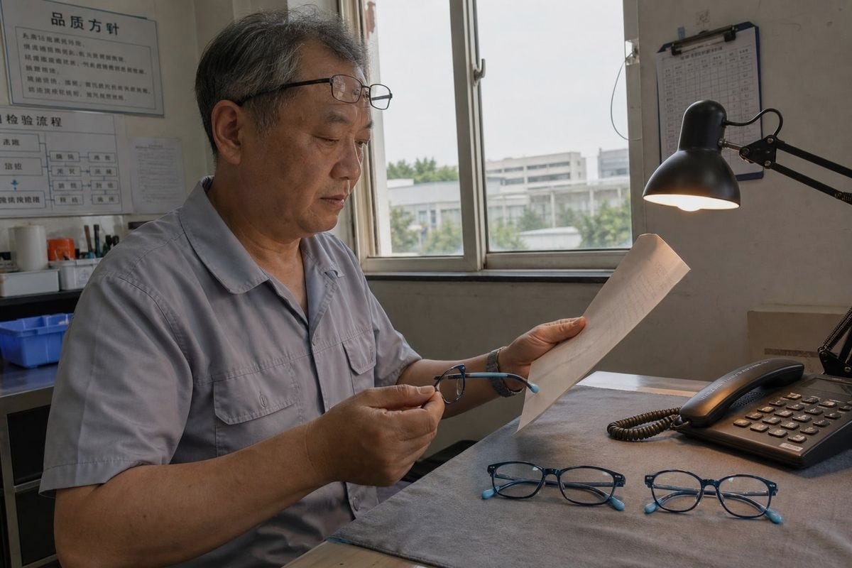 Checking authenticity and validity of manufacturer optical frame test reports (ID#3)