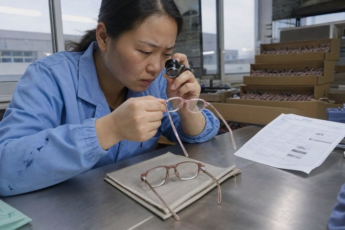 Requesting third-party lab testing before placing a bulk eyewear order (ID#5)