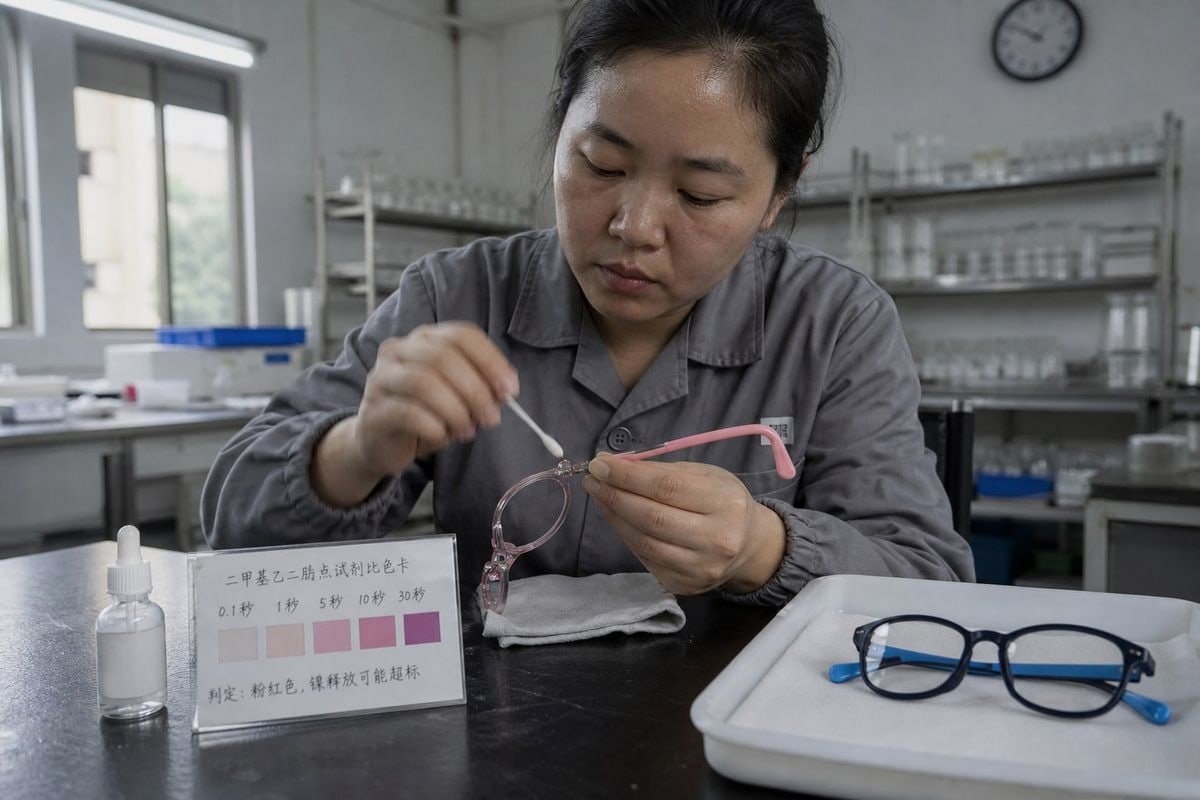 Supplier nickel compliance testing methods including EN 16128 and DMG spot test (ID#3)
