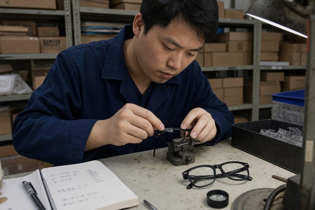 Testing methods to identify low-quality lens and frame coatings before bulk orders (ID#2)