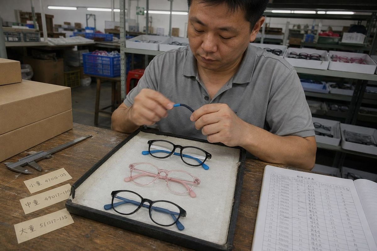 Kids' optical frames lifespan guide showing when replacement is needed (ID#1)