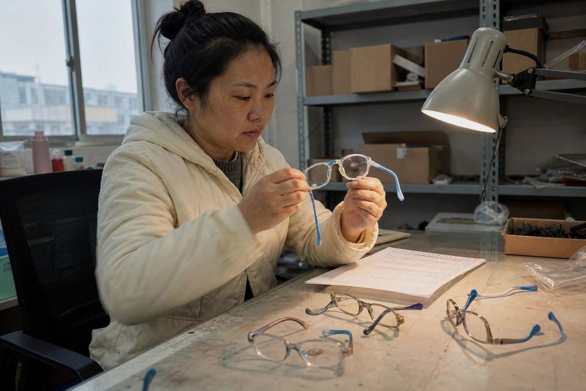 Cracked bridges and chipped lens edges risking children's eye safety (ID#2)