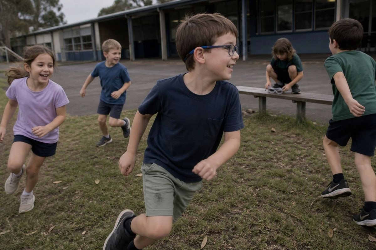 Safety precautions for kids wearing optical frames during active play (ID#1)