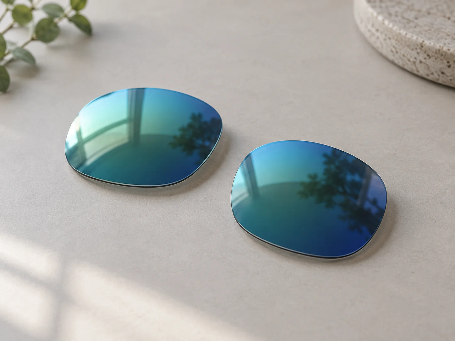 Coated / mirrored lenses — customization illustration