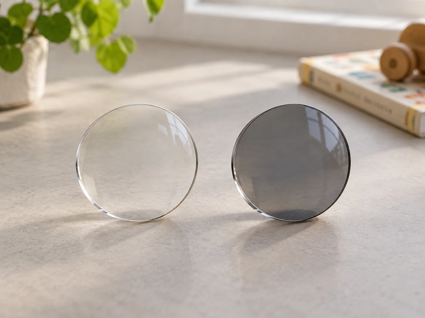 Photochromic lenses — customization illustration