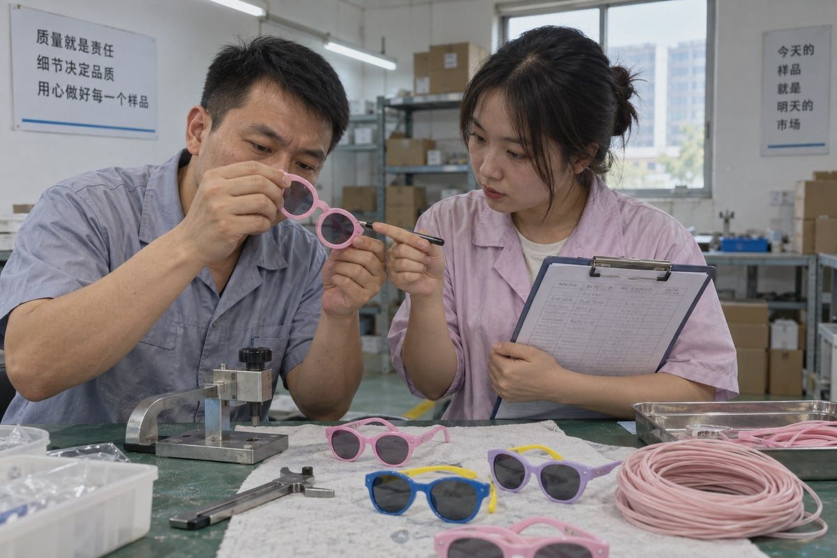 Choosing between PC and acrylic lenses for kids sunglasses lines (ID#2)