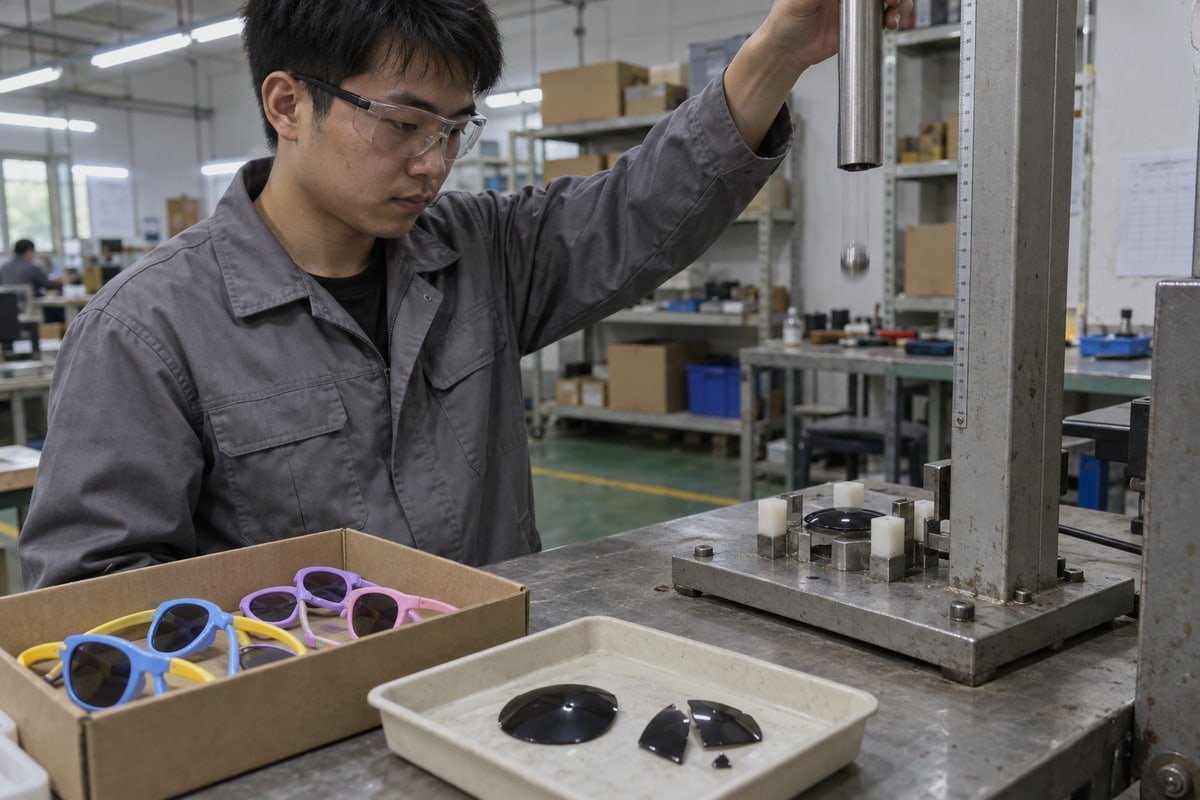 Polycarbonate offers superior UV400 protection and impact resistance for children's eyewear (ID#3)