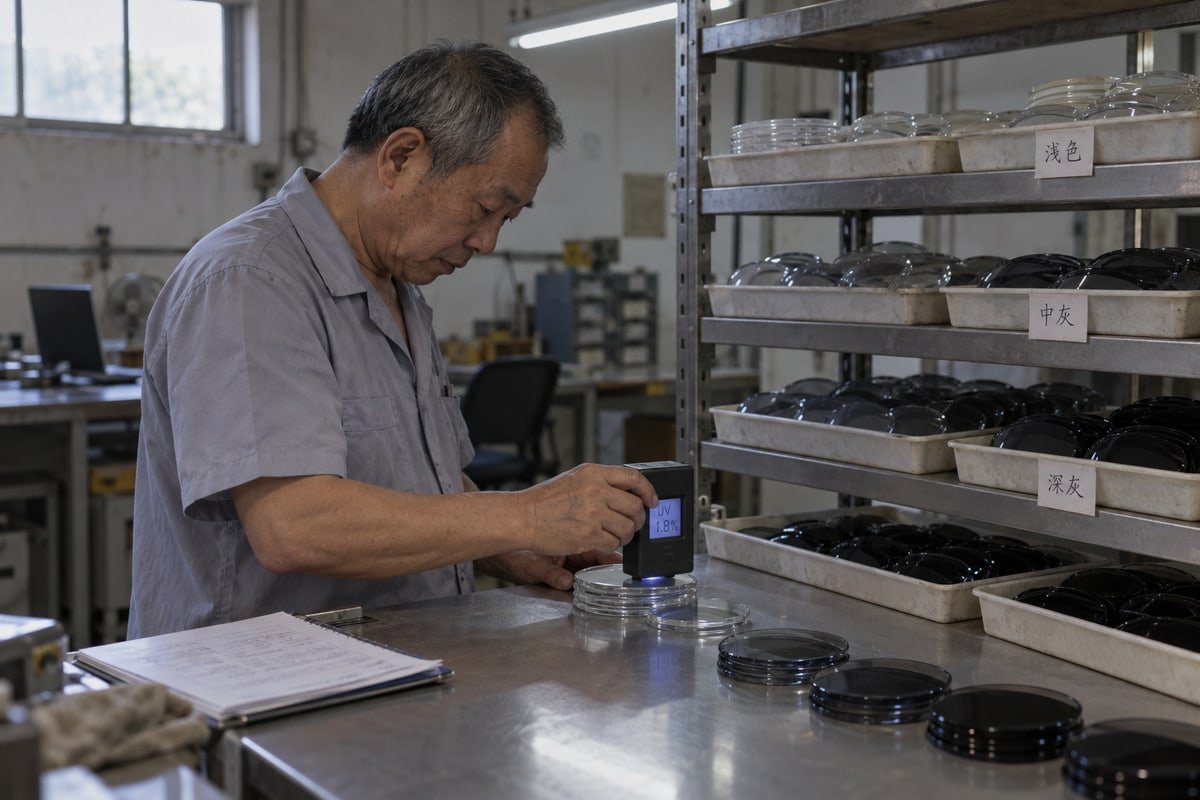 Lens categories ensure safety compliance under ISO 12312-1 standards in target markets (ID#5)