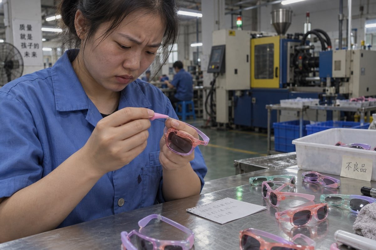 Dual-Material Molding Process Two-shot injection molding process fusing TR90 frame core with overmolded TPEE grooves (ID#2)