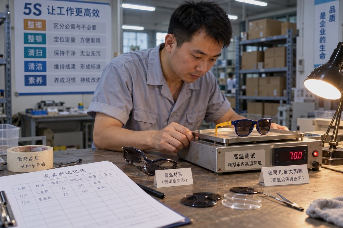 Key questions to ask manufacturers confirming genuine TR90 resin material sourcing (ID#4)