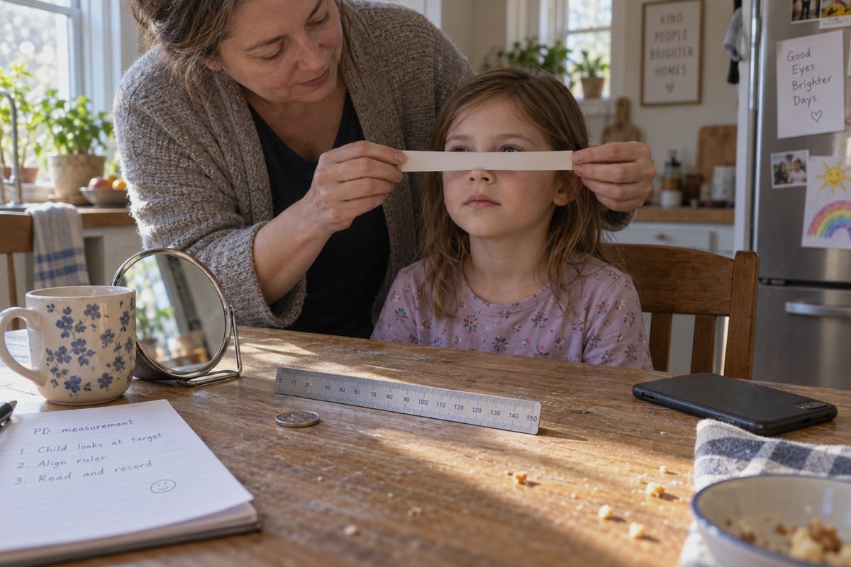 PD Measurement Tools Essential tools needed to measure pupillary distance for kids' TR90 sunglasses frames (ID#3)