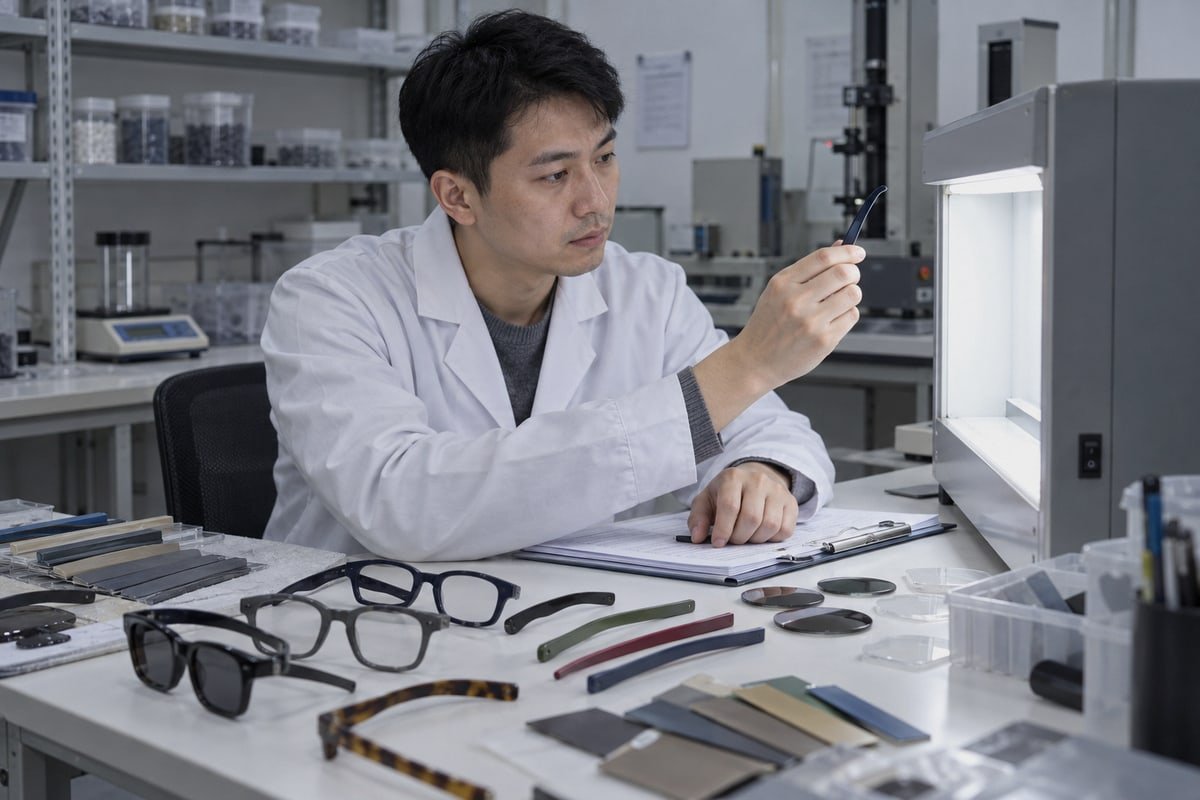 Impact-resistant polycarbonate lenses with verified UV400 protection matter more than frame flexibility (ID#4)