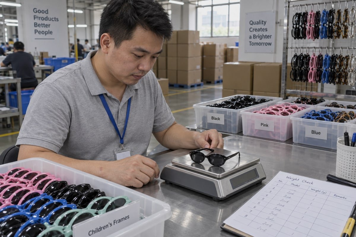 Verifying supplier marking claims with test reports before bulk sunglasses orders (ID#5)