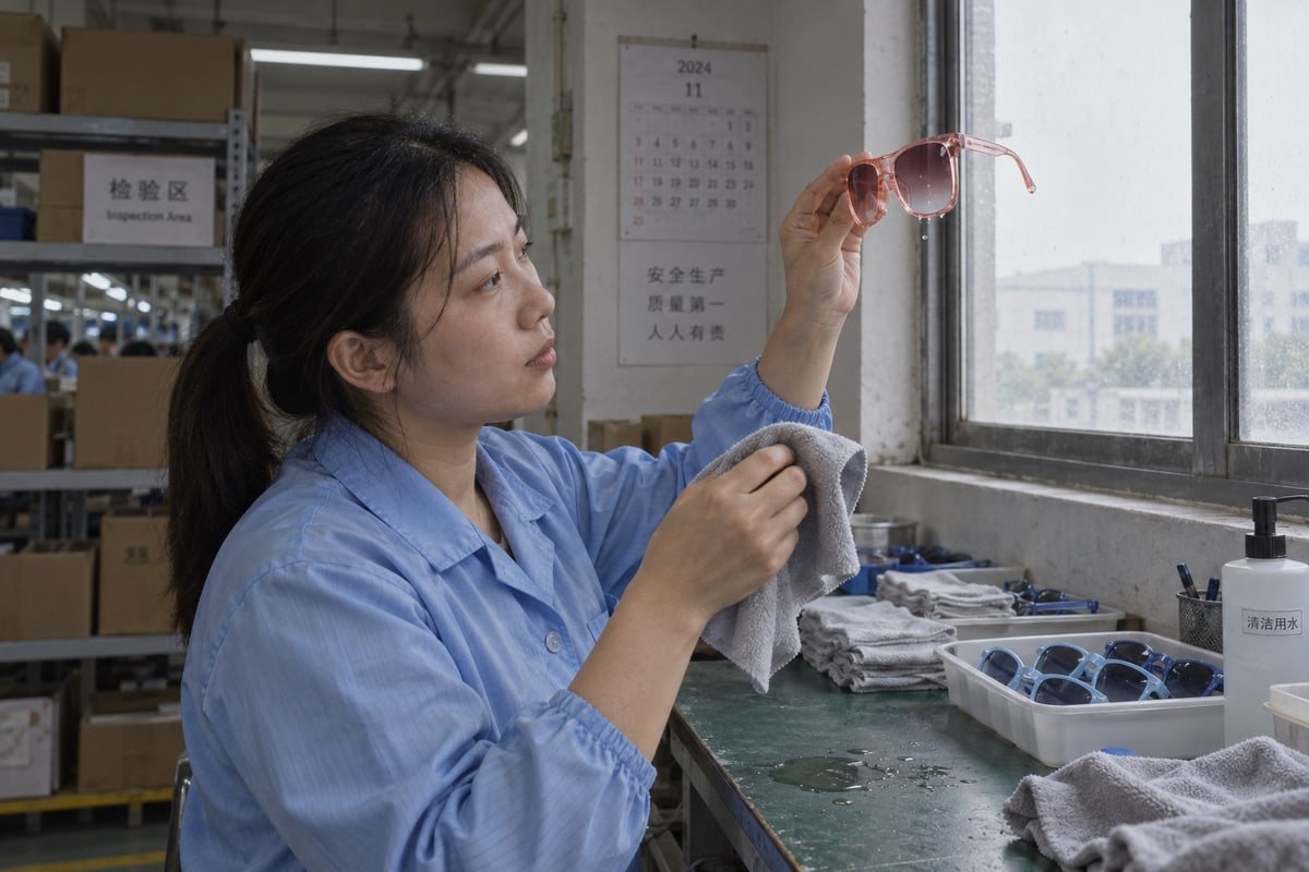 Deep Cleaning Frames Removing stubborn dirt and sweat from flexible kids frames without weakening material (ID#4)