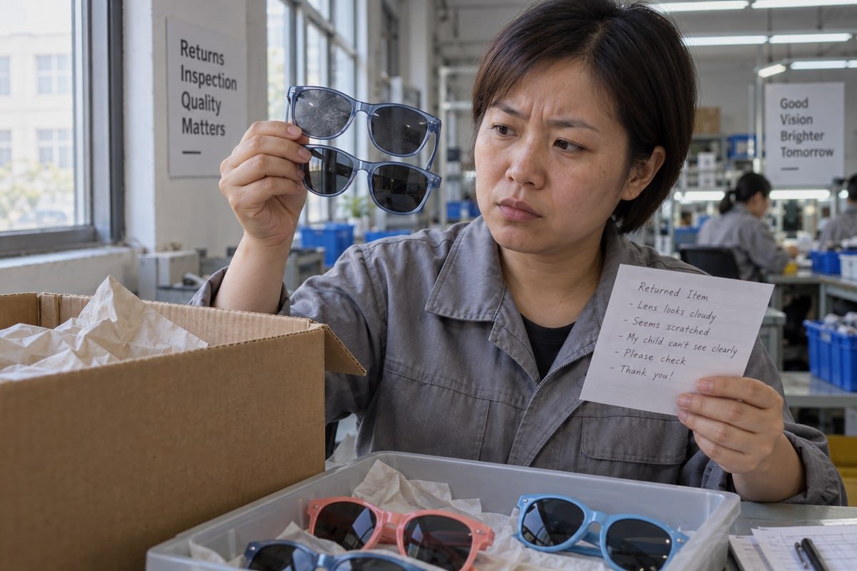 Cleaning Frequency Tips Recommended cleaning frequency to maintain kids sunglasses coating and frame condition (ID#5)