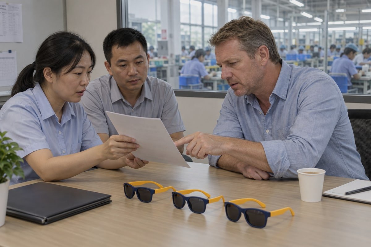 Component testing confirming lens and frame materials free of harmful chemicals (ID#5)