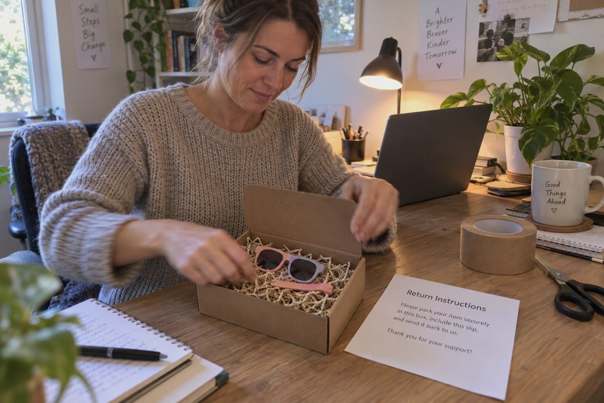 Sustainability Communication Tips Communicating sustainability and disposal information clearly to eyewear customers (ID#5)
