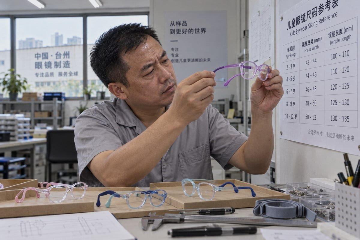 Manufacturer Frame Customization Working with manufacturers to customize frame sizing for accurate pupillary distance fit (ID#5)