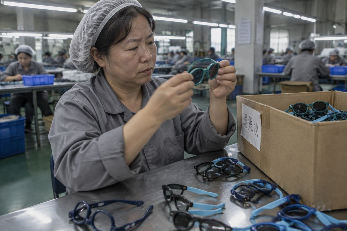 Common sourcing complaints about kids' blue-light glasses quality and safety (ID#1)