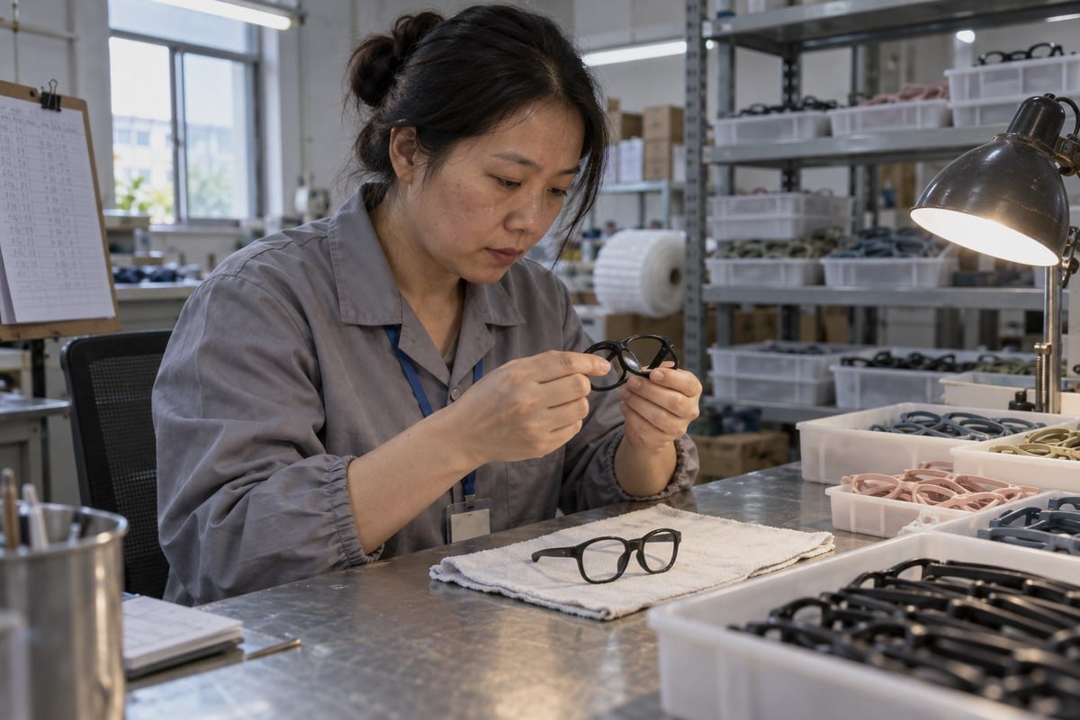 How to judge TR90 kids optical frames quality by craftsmanship details (ID#1)