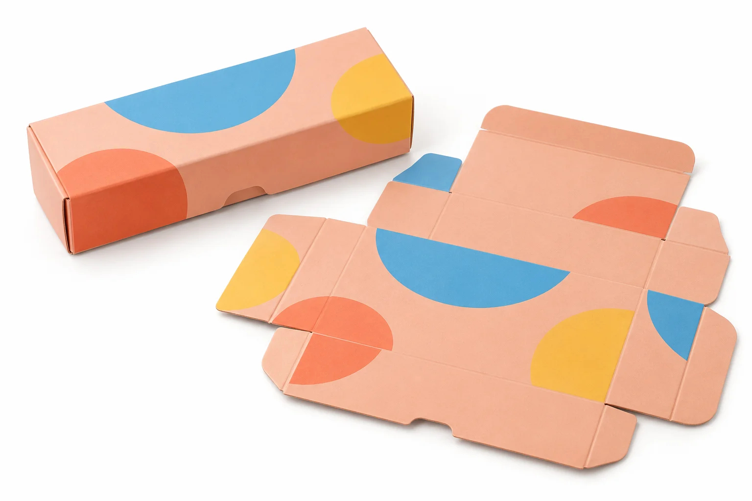 Folding printed box — customization illustration