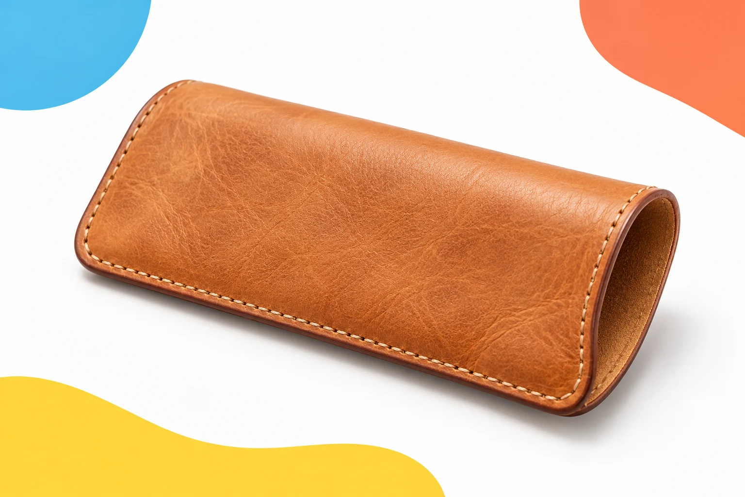 Genuine leather pouch — customization illustration
