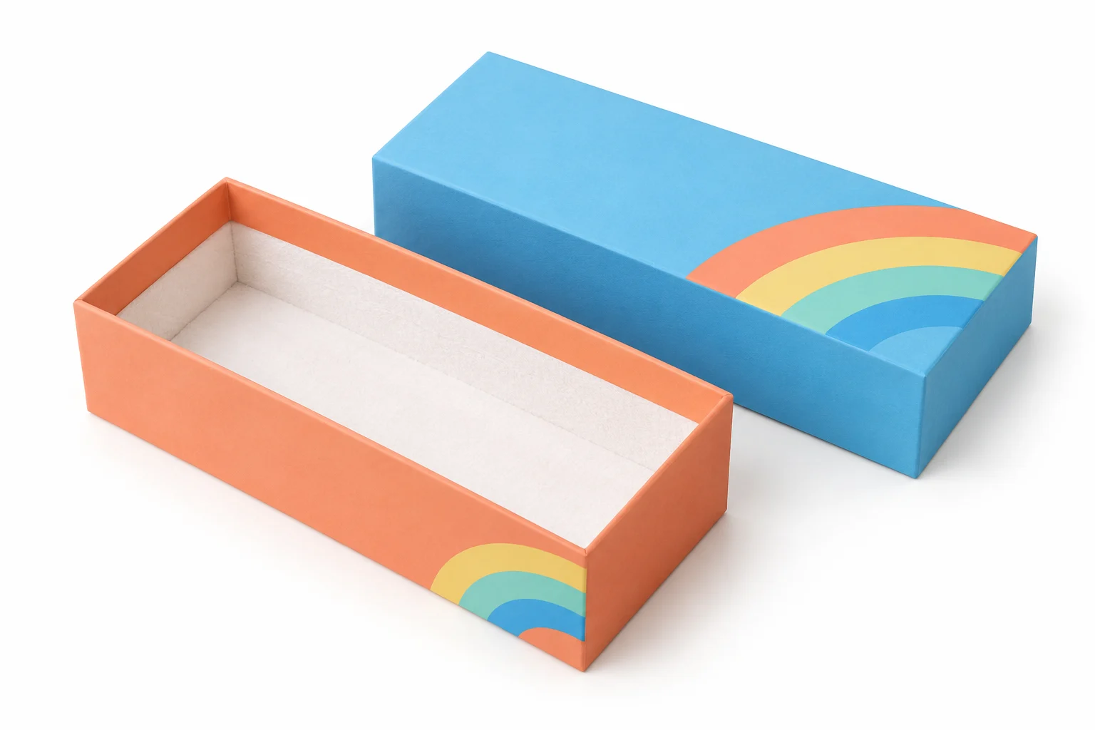 Lid-and-base box — customization illustration